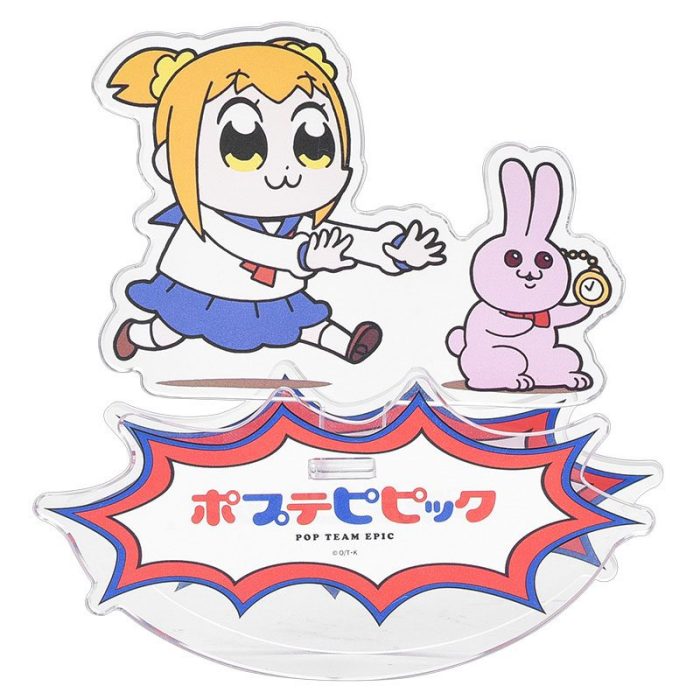 Pop Team Epic GoodSmile Moment Rocking Acrylic Stand Popuko & Rabbit 10 cm - Image 2