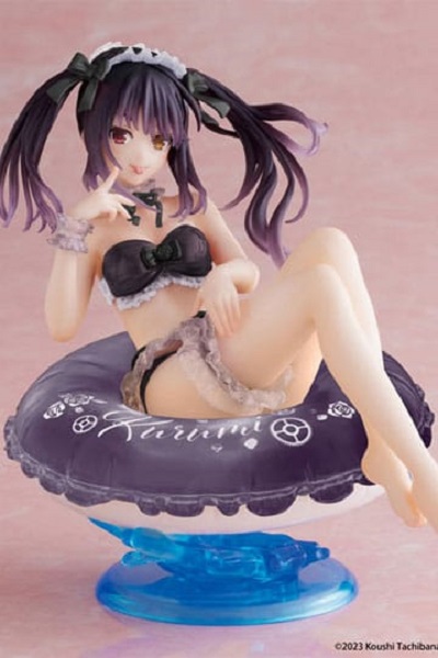Date A Live IV PVC Statue Aqua Float Girls Figure Kurumi Tokisaki Renewal Edition 10 cm