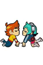 Scott Pilgrim Pin Badge Scott & Ramona Kissing 5 cm