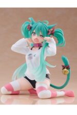 PVC Statue Desktop Cute Figure Hatsune Miku Cat Ear T-Shirt Ver. 13 cm — изображение 3