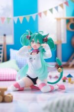 PVC Statue Desktop Cute Figure Hatsune Miku Cat Ear T-Shirt Ver. 13 cm